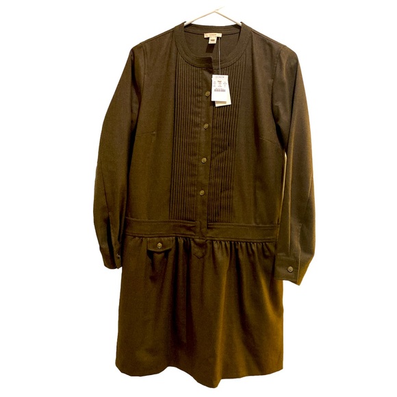 J. Crew Dresses & Skirts - J. Crew Wool Flounce Hem Dress Size 2 NWT